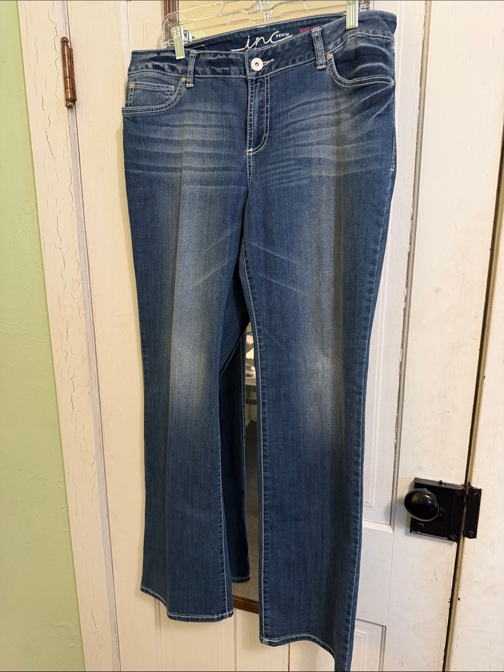 INC International Concepts Medium Blue Flare Jeans